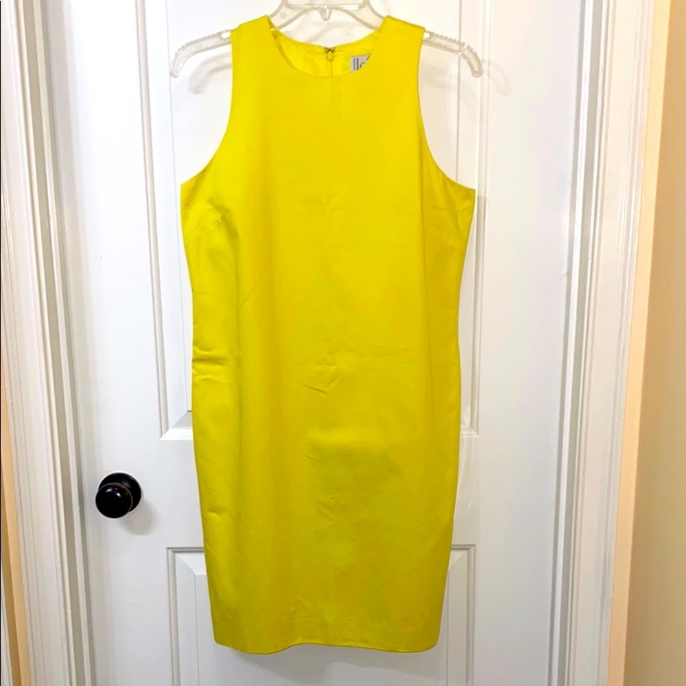 LOFT Yellow Sheath Dress NWT